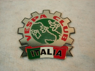 Placa "Vespa club Italia" flag