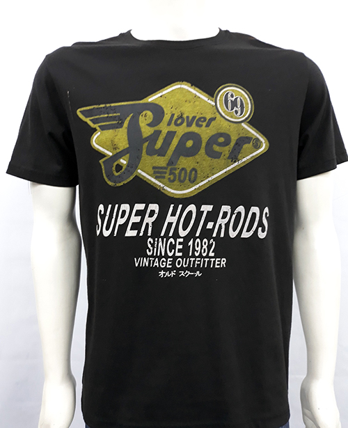 Camiseta Superlove "Hot rods " negro