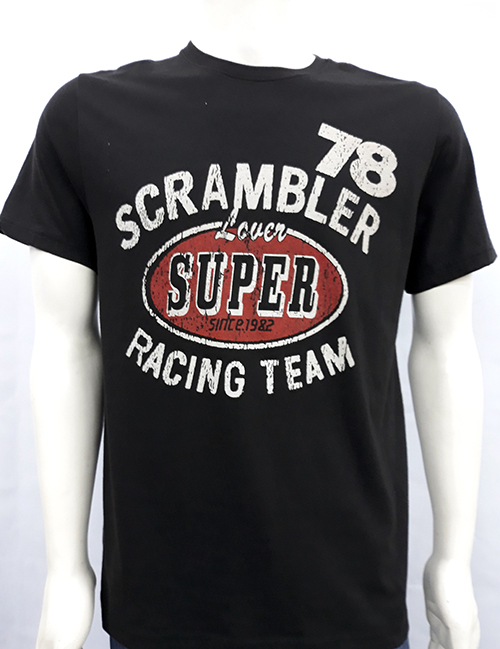 Camiseta Superlove "Scramble 78" negro