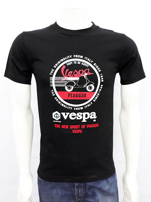 Camiseta Vespa Easy to be happy round